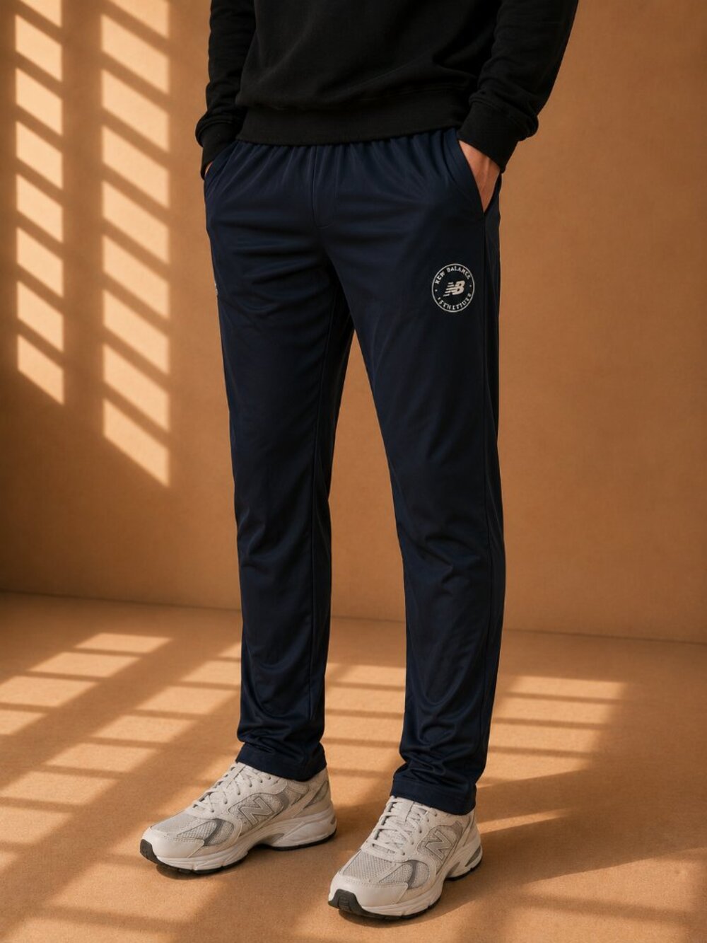 💜 2 for $25 💜 New Balance Athletic Track Pants Navy Zip Hem Logo (Men’s S)
